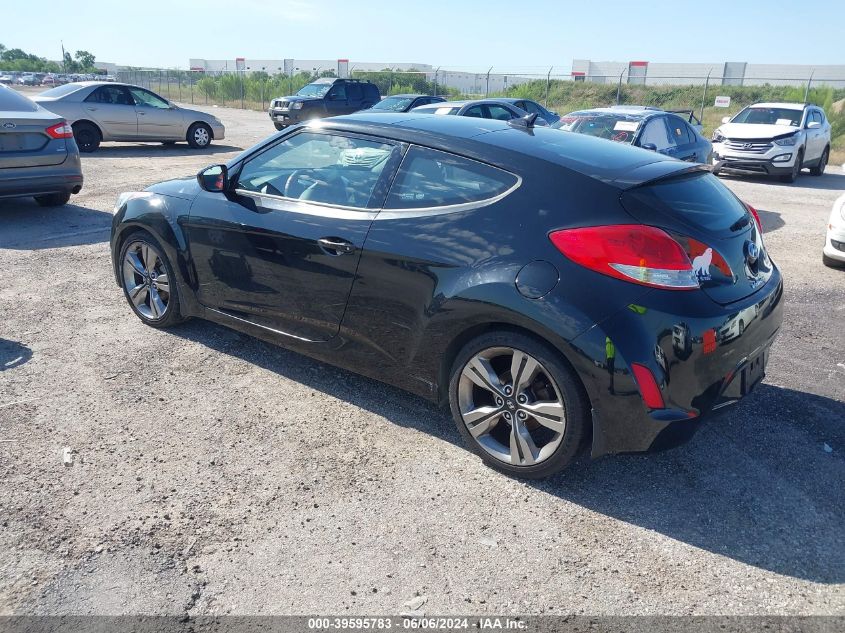 2012 Hyundai Veloster Base W/Gray VIN: KMHTC6AD2CU072092 Lot: 39595783