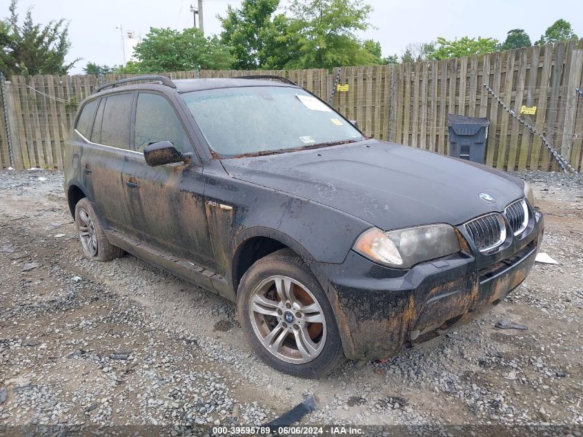 2006 BMW X3 3.0I VIN: WBXPA934X6WD26091 Lot: 39595789