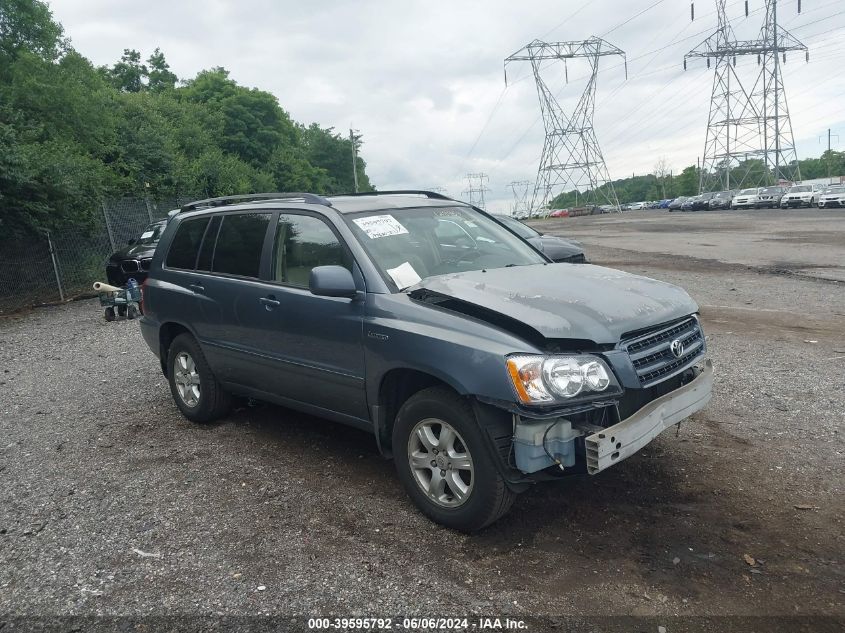 2003 Toyota Highlander Limited V6 VIN: JTEHF21A030128954 Lot: 39595792