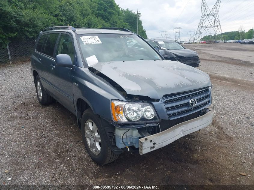 2003 Toyota Highlander Limited V6 VIN: JTEHF21A030128954 Lot: 39595792