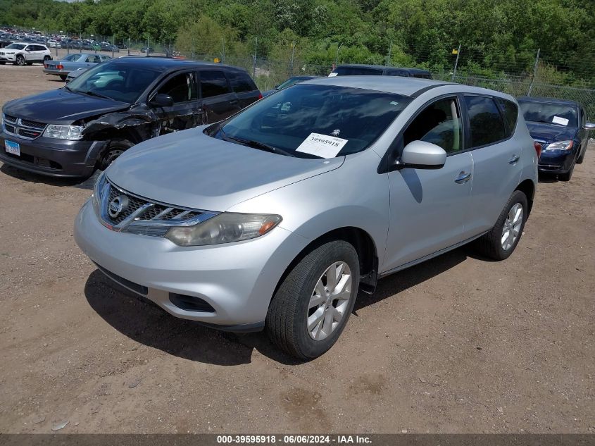 2013 Nissan Murano S VIN: JN8AZ1MU7DW211281 Lot: 39595918