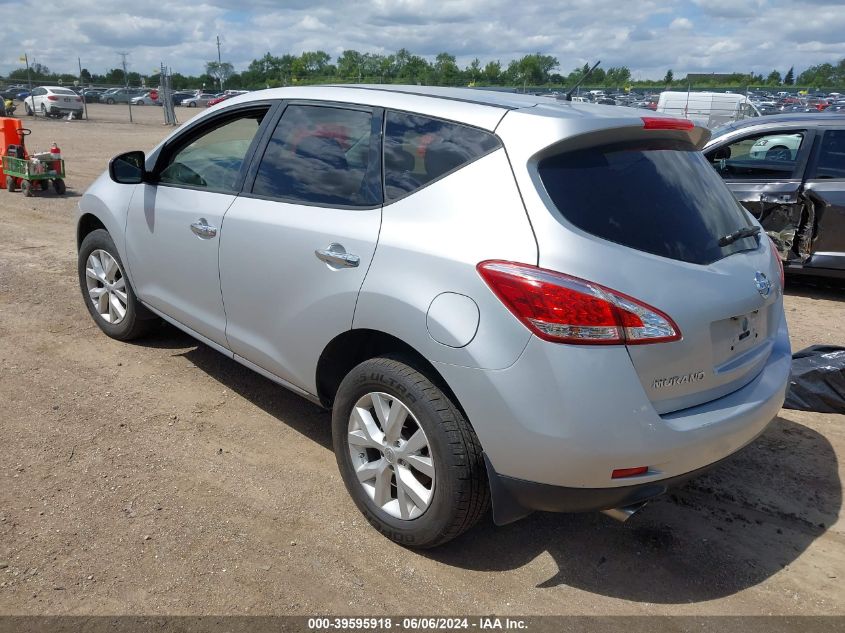 2013 Nissan Murano S VIN: JN8AZ1MU7DW211281 Lot: 39595918