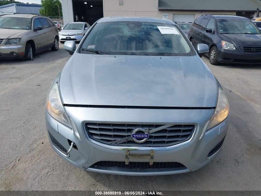 2013 Volvo S60 T5/T5 Platinum/T5 Premier/T5 Premier Plus VIN: YV1612FH1D2206870 Lot: 39595919