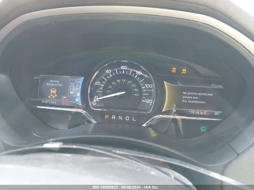 2015 Lincoln Mkz Hybrid VIN: 3LN6L2LUXFR614375 Lot: 39595923