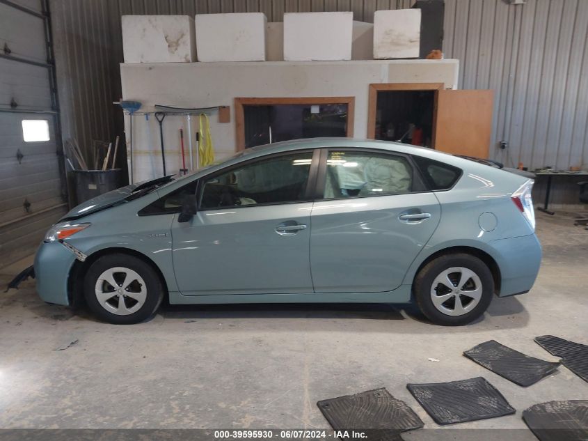 2014 Toyota Prius Two VIN: JTDKN3DU4E1836775 Lot: 39595930