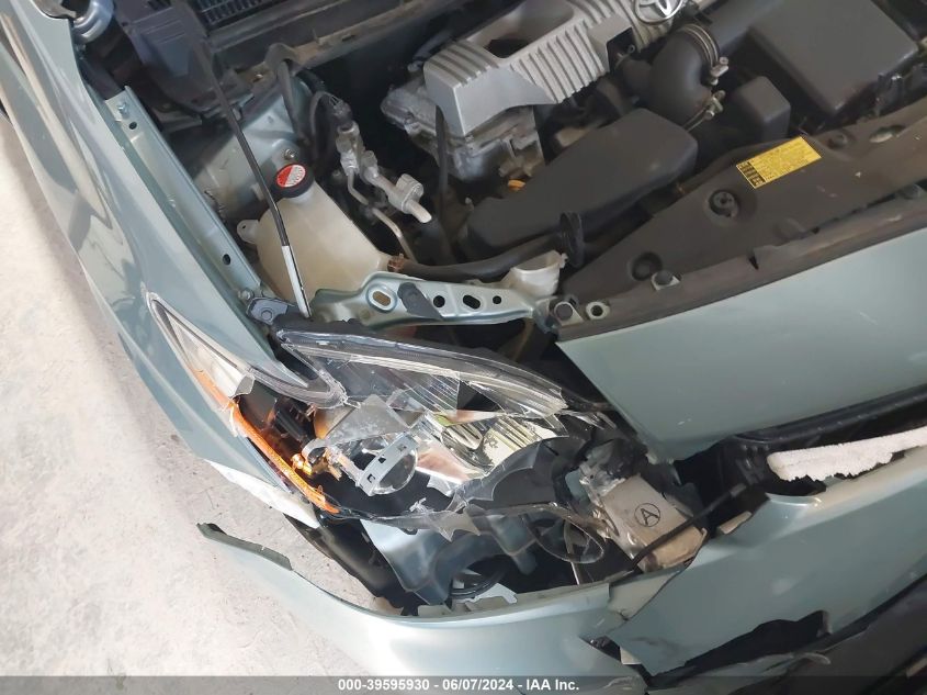 2014 Toyota Prius Two VIN: JTDKN3DU4E1836775 Lot: 39595930