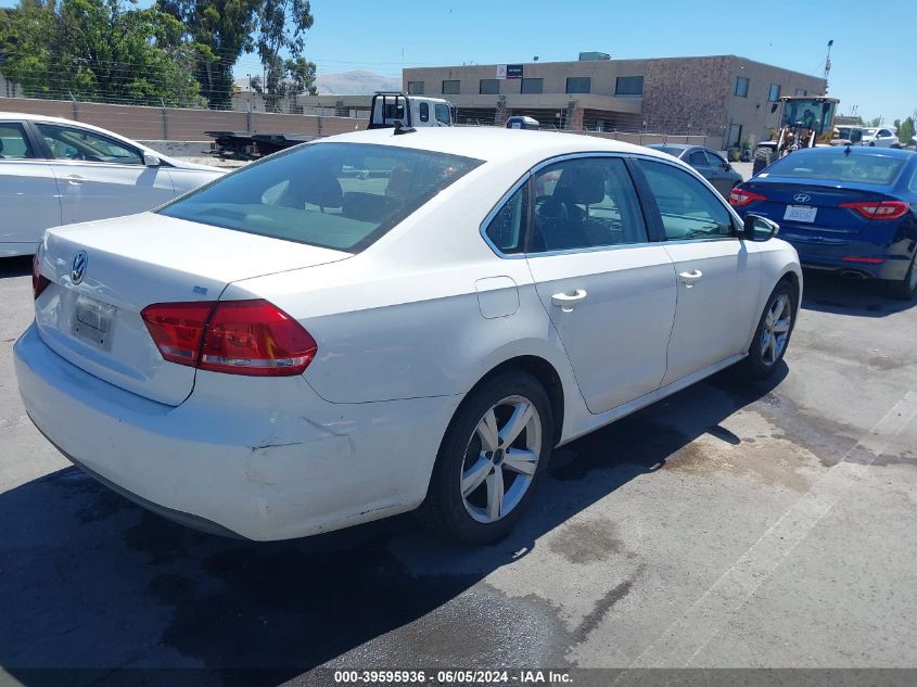 2012 Volkswagen Passat 2.5L Se VIN: 1VWBP7A30CC015474 Lot: 39595936