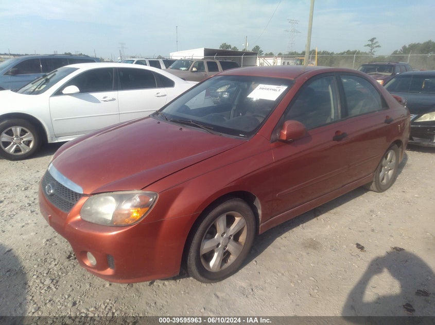 2008 Kia Spectra Sx VIN: KNAFE121285014971 Lot: 39595963
