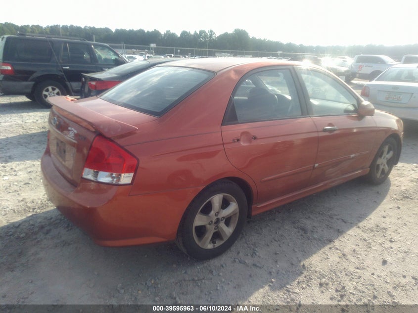 2008 Kia Spectra Sx VIN: KNAFE121285014971 Lot: 39595963