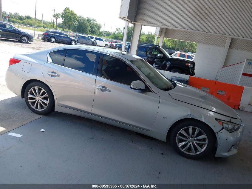 2014 Infiniti Q50 VIN: JN1BV7AP1EM690567 Lot: 39595965