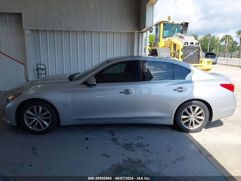 2014 Infiniti Q50 VIN: JN1BV7AP1EM690567 Lot: 39595965