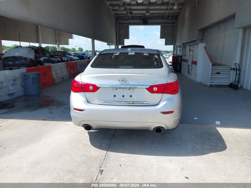 2014 Infiniti Q50 VIN: JN1BV7AP1EM690567 Lot: 39595965