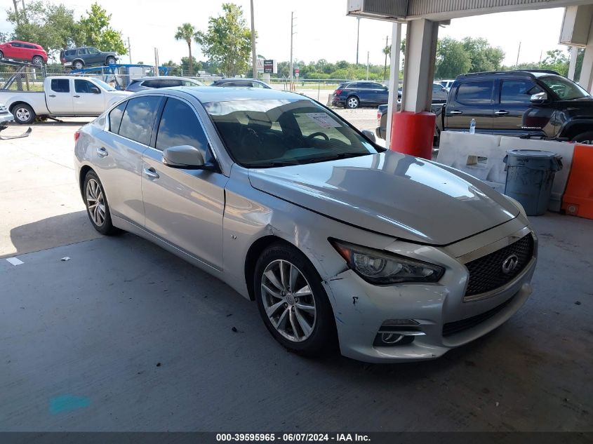 2014 Infiniti Q50 VIN: JN1BV7AP1EM690567 Lot: 39595965