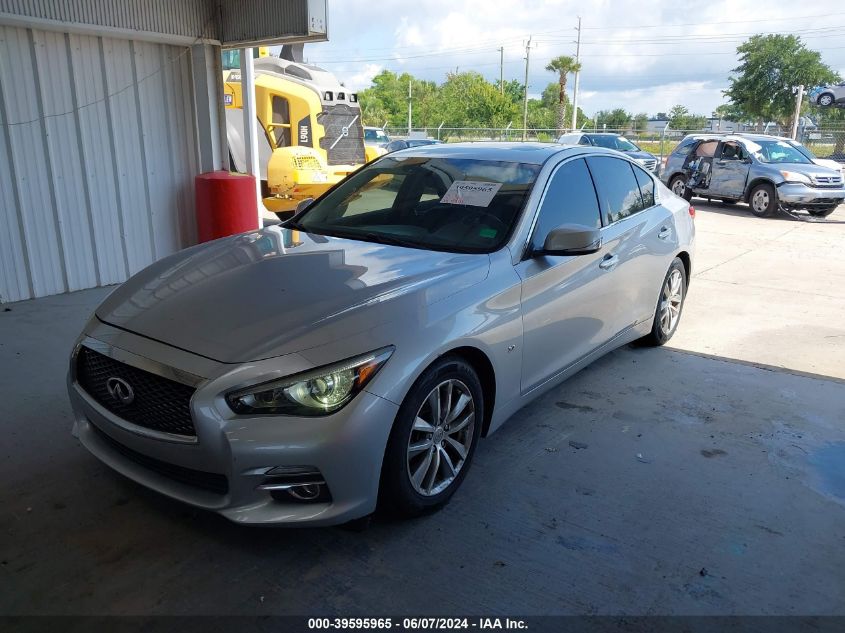 2014 Infiniti Q50 VIN: JN1BV7AP1EM690567 Lot: 39595965