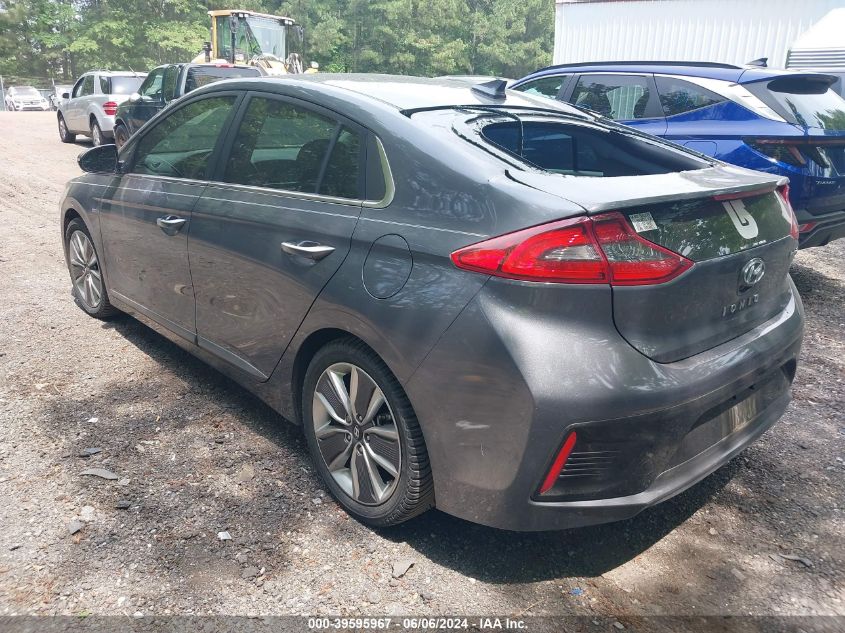 2017 Hyundai Ioniq Hybrid Limited VIN: KMHC85LC1HU020816 Lot: 39595967