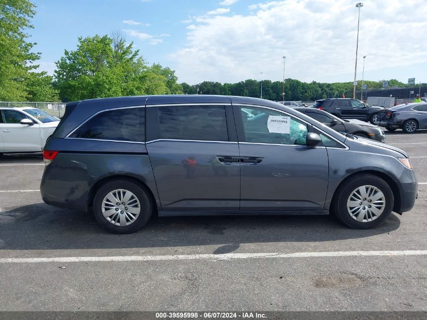 2016 Honda Odyssey Lx VIN: 5FNRL5H22GB148518 Lot: 39595998