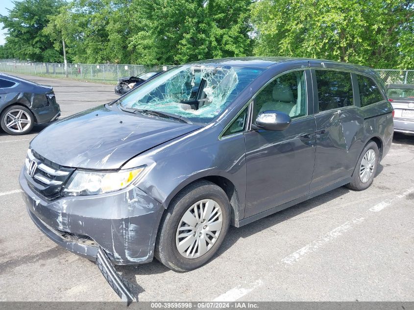 2016 Honda Odyssey Lx VIN: 5FNRL5H22GB148518 Lot: 39595998