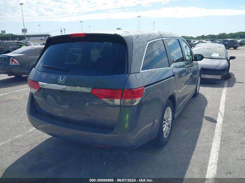 2016 Honda Odyssey Lx VIN: 5FNRL5H22GB148518 Lot: 39595998