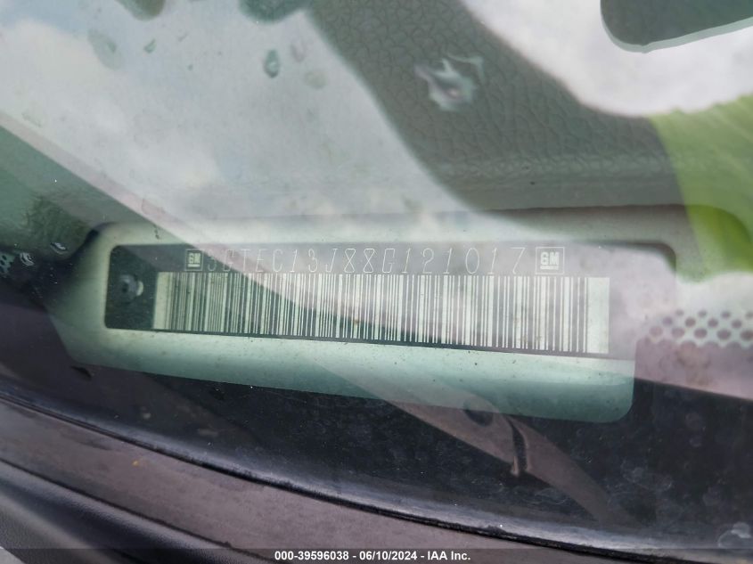 2008 GMC Sierra 1500 Sle1 VIN: 3GTEC13J88G121017 Lot: 39596038