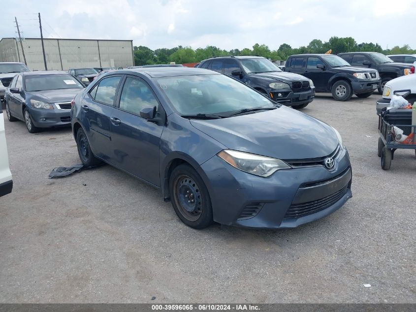 2015 Toyota Corolla Le VIN: 2T1BURHE9FC348833 Lot: 39596065