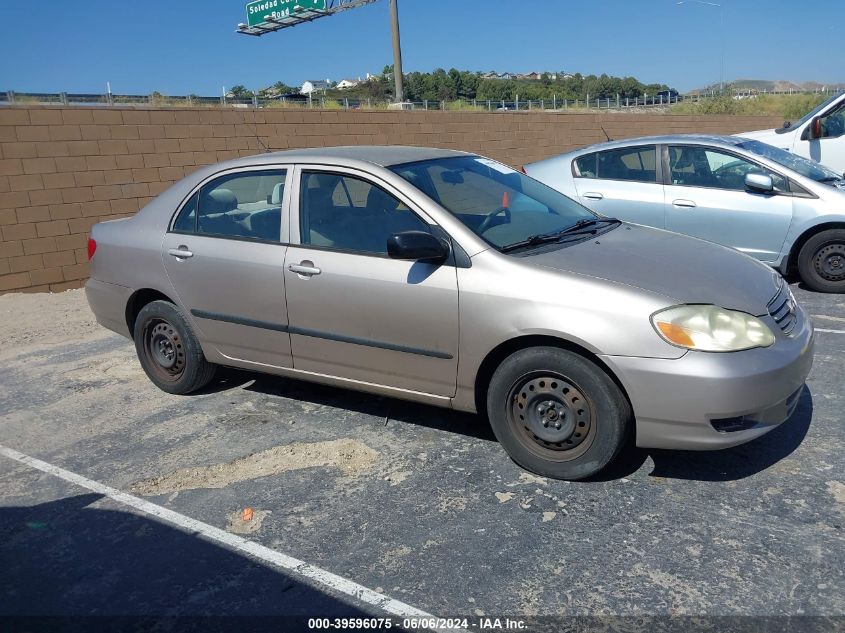 2003 Toyota Corolla Ce VIN: 1NXBR32E73Z080656 Lot: 39596075