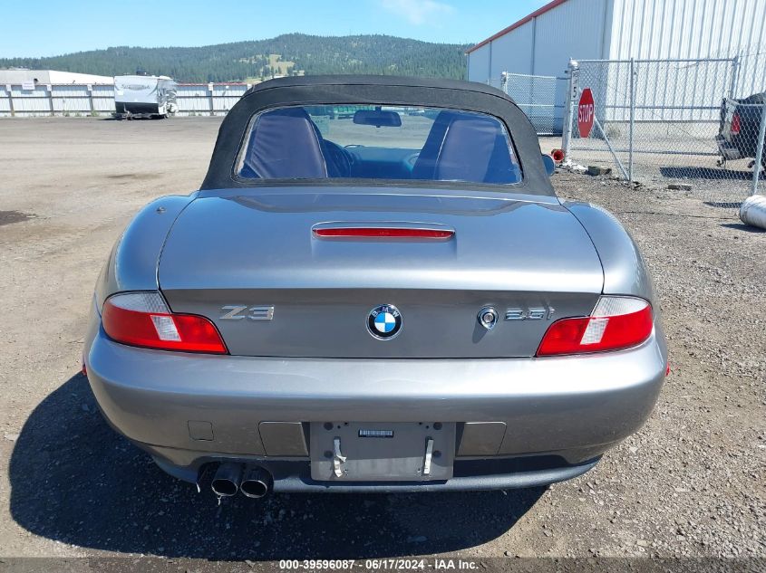 2001 BMW Z3 2.5I VIN: WBACN33491LK47769 Lot: 39596087