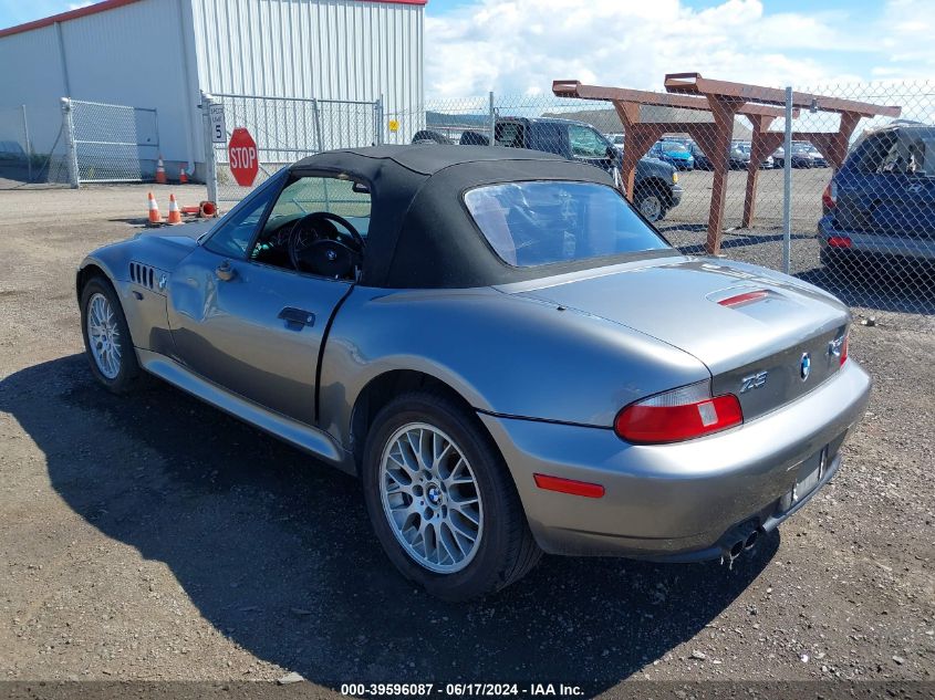 2001 BMW Z3 2.5I VIN: WBACN33491LK47769 Lot: 39596087