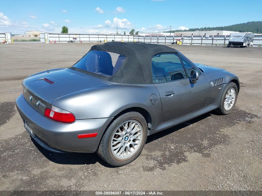 2001 BMW Z3 2.5I VIN: WBACN33491LK47769 Lot: 39596087