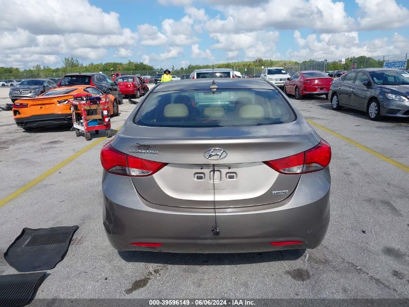 2012 Hyundai Elantra Limited VIN: 5NPDH4AE4CH111668 Lot: 39596149