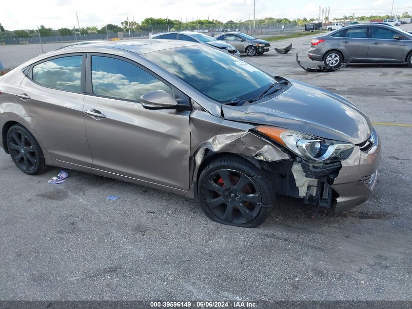 2012 Hyundai Elantra Limited VIN: 5NPDH4AE4CH111668 Lot: 39596149