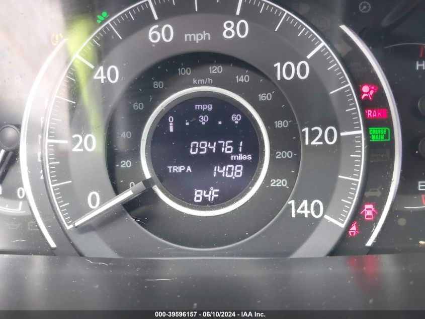 2013 Honda Cr-V Ex-L VIN: 5J6RM3H79DL026450 Lot: 39596157