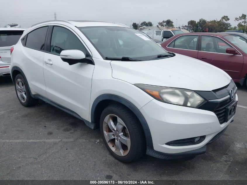 2016 Honda Hr-V Exl VIN: 3CZRU5H72GM701571 Lot: 39596173