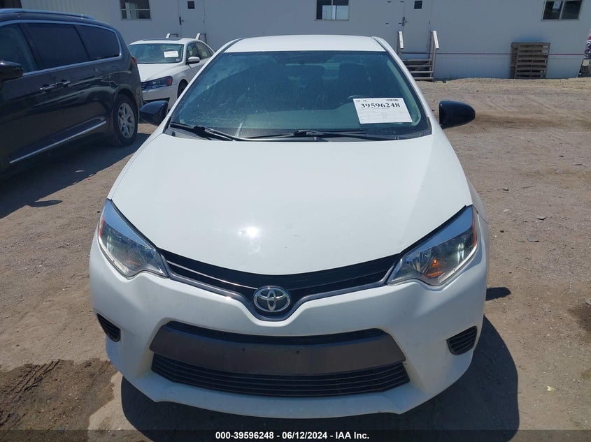 2016 Toyota Corolla Le VIN: 5YFBURHE4GP544745 Lot: 39596248