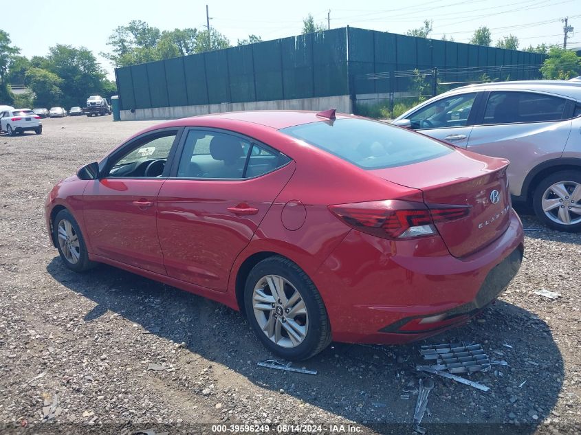 2019 Hyundai Elantra Sel VIN: KMHD84LF5KU792977 Lot: 39596249