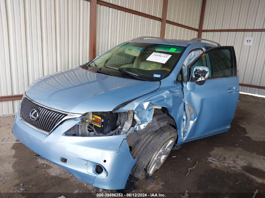 2010 Lexus Rx 350 VIN: 2T2ZK1BA2AC020721 Lot: 39596253