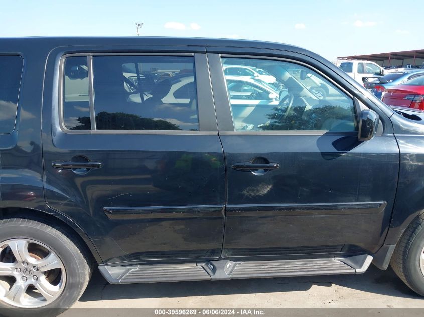 2012 Honda Pilot Ex-L VIN: 5FNYF4H64CB006505 Lot: 39596269