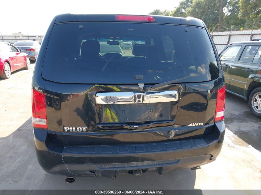 2012 Honda Pilot Ex-L VIN: 5FNYF4H64CB006505 Lot: 39596269