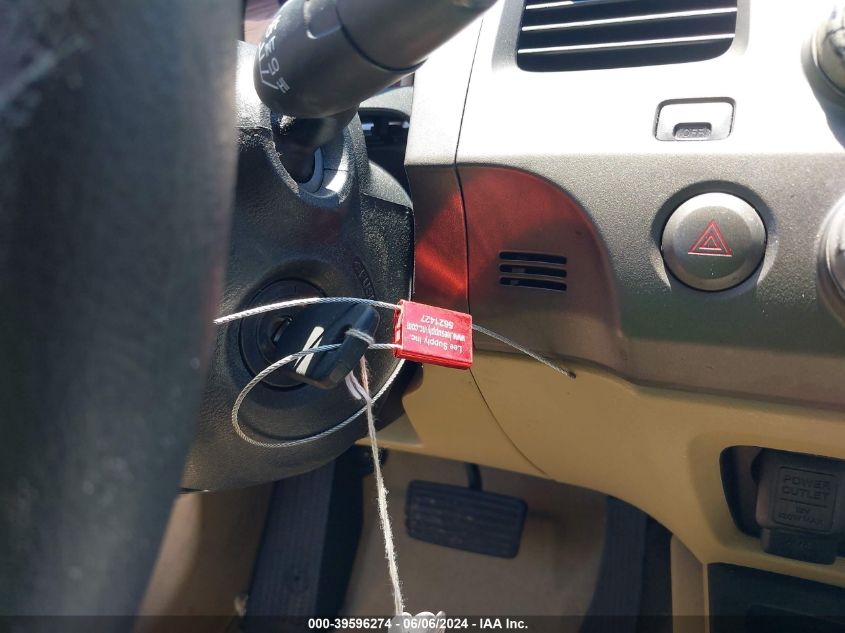 2008 Honda Civic Lx VIN: JHMFA165X8S001154 Lot: 39596274