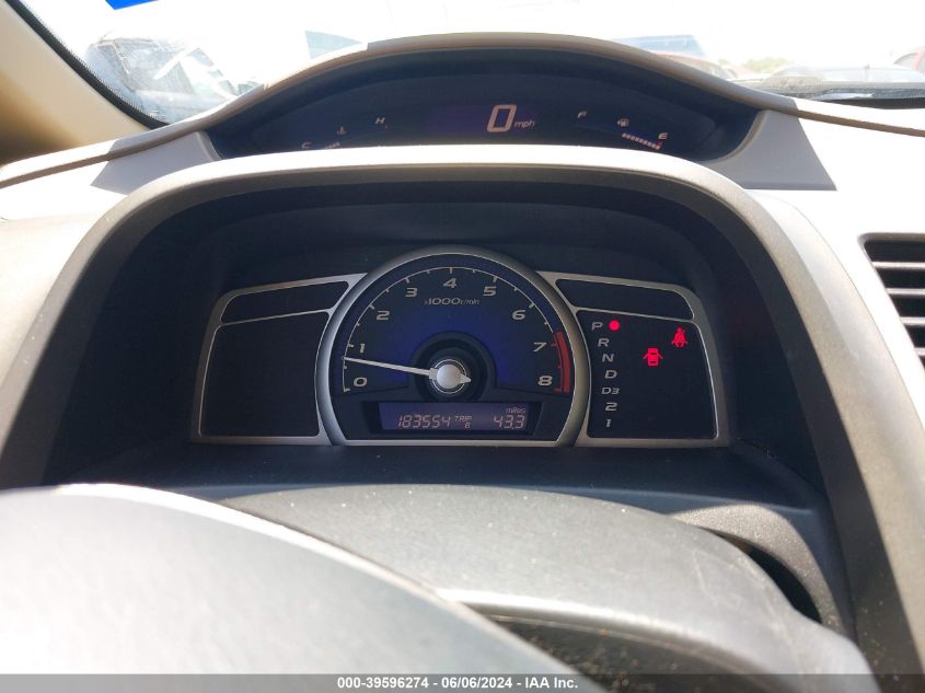 2008 Honda Civic Lx VIN: JHMFA165X8S001154 Lot: 39596274