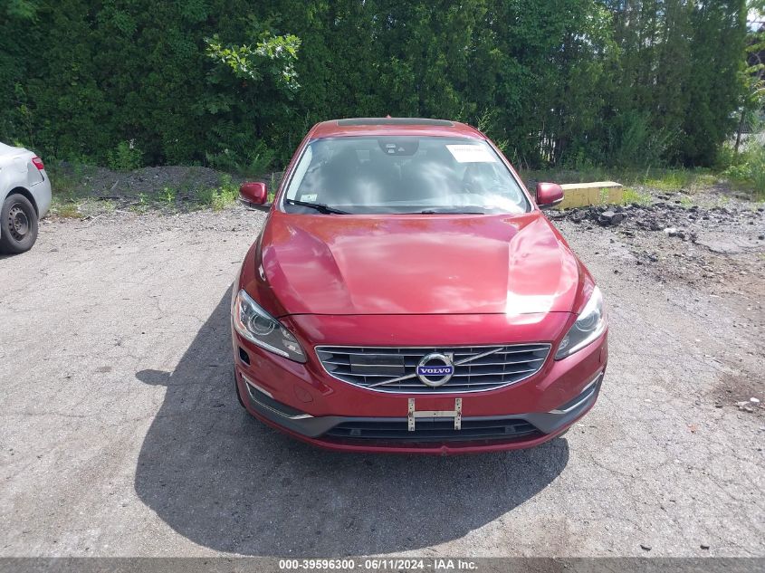 2016 Volvo S60 Inscription T5 Platinum VIN: LYV612TM8GB088522 Lot: 39596300