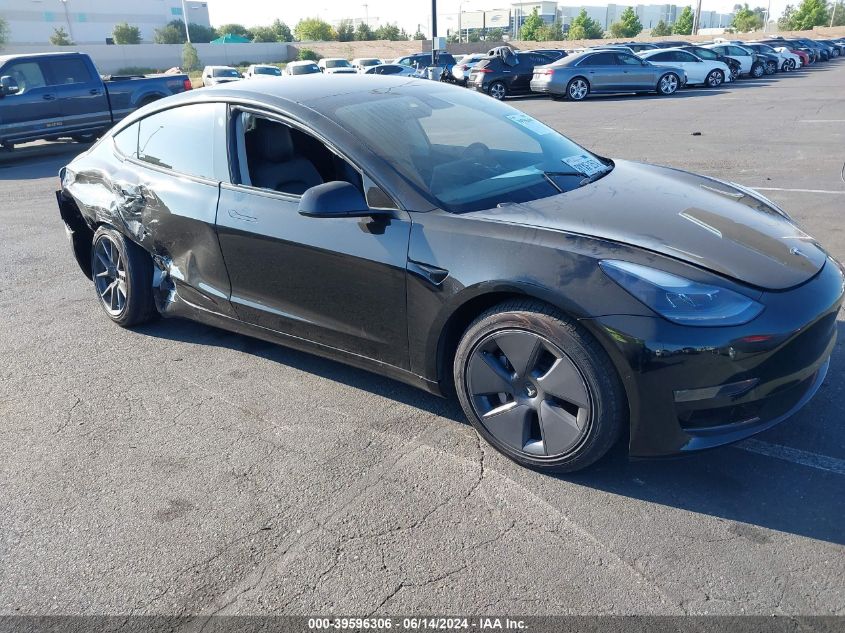 2021 Tesla Model 3 Standard Range Plus Rear-Wheel Drive VIN: 5YJ3E1EA3MF095764 Lot: 39596306