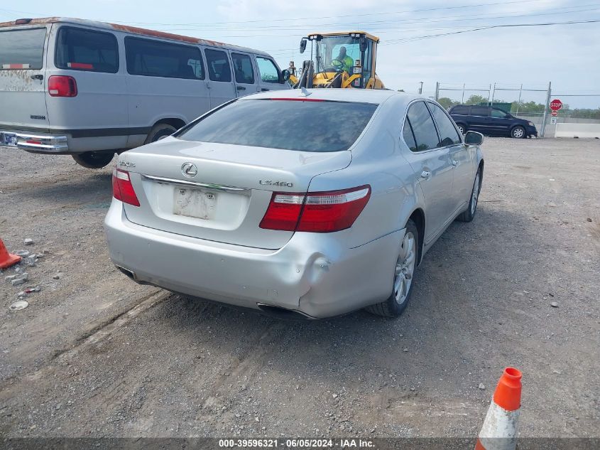 2007 Lexus Ls 460 VIN: JTHBL46F275020135 Lot: 39596321