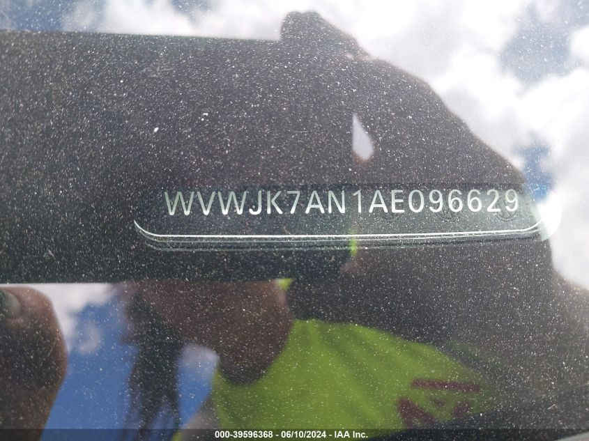 2010 Volkswagen Passat Komfort VIN: WVWJK7AN1AE096629 Lot: 39596368