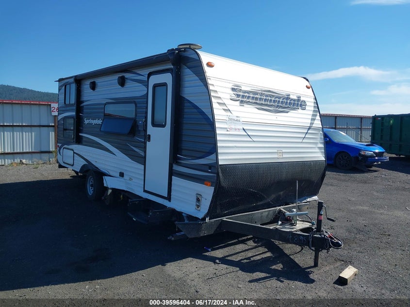 KEYSTONE SPRINGDALE 189FLWE 2017. Lot# 39596404. VIN 4YDT18925HG100205. Photo 1