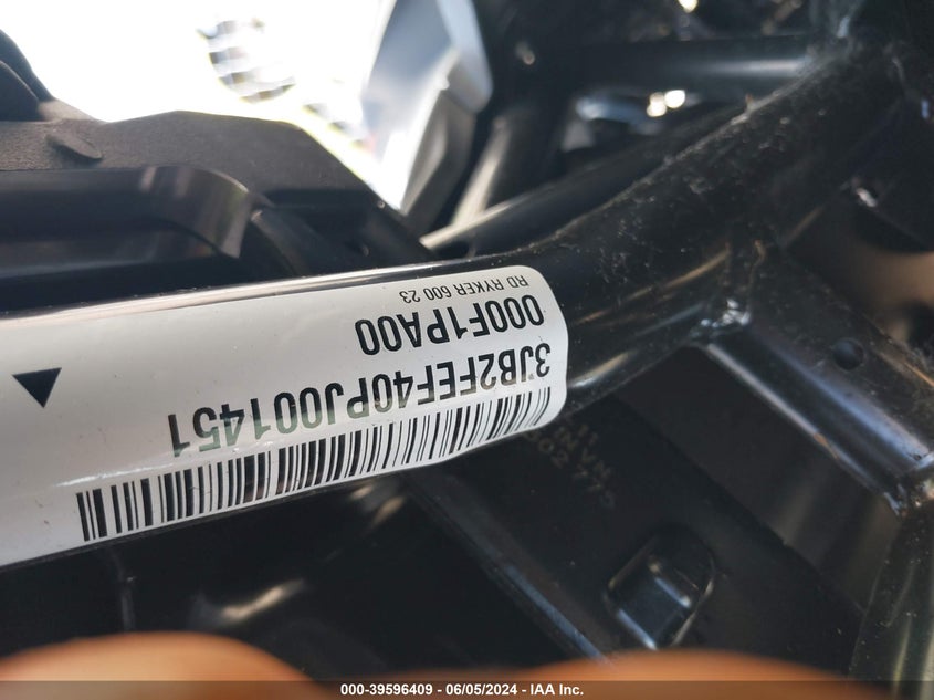 VIN 3JB2FEF40PJ001451 2023 CAN-AM RYKER