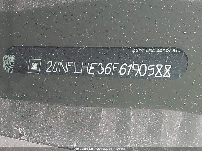 2015 CHEVROLET EQUINOX LTZ - 2GNFLHE36F6190588