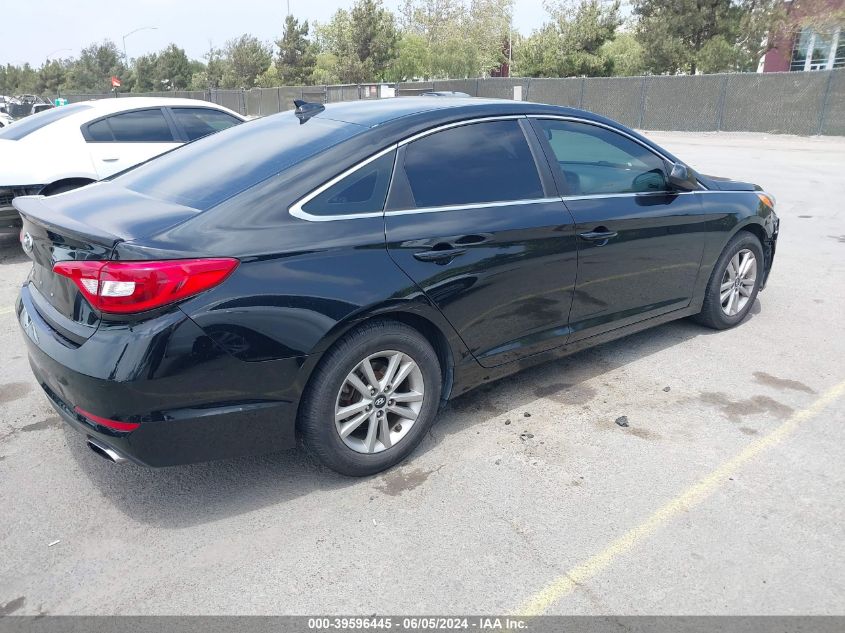 2016 Hyundai Sonata Se VIN: 5NPE24AF2GH370860 Lot: 39596445