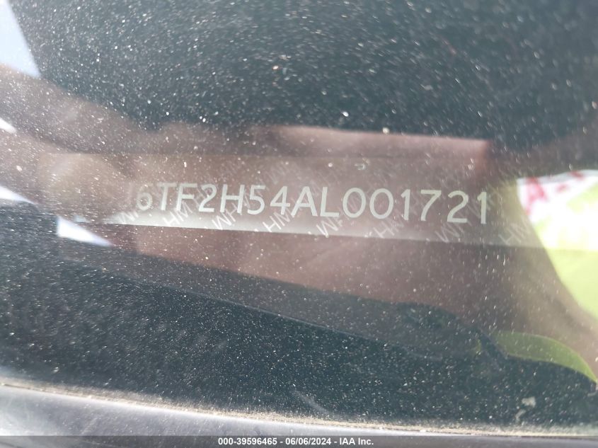 2010 Honda Accord Crosstour Ex-L VIN: 5J6TF2H54AL001721 Lot: 39596465