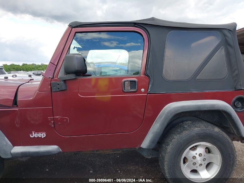 2003 Jeep Wrangler Sport VIN: 1J4FA49S33P328859 Lot: 39596481