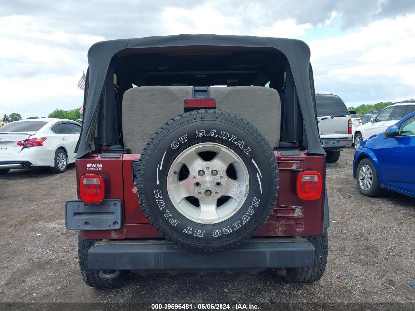 2003 Jeep Wrangler Sport VIN: 1J4FA49S33P328859 Lot: 39596481